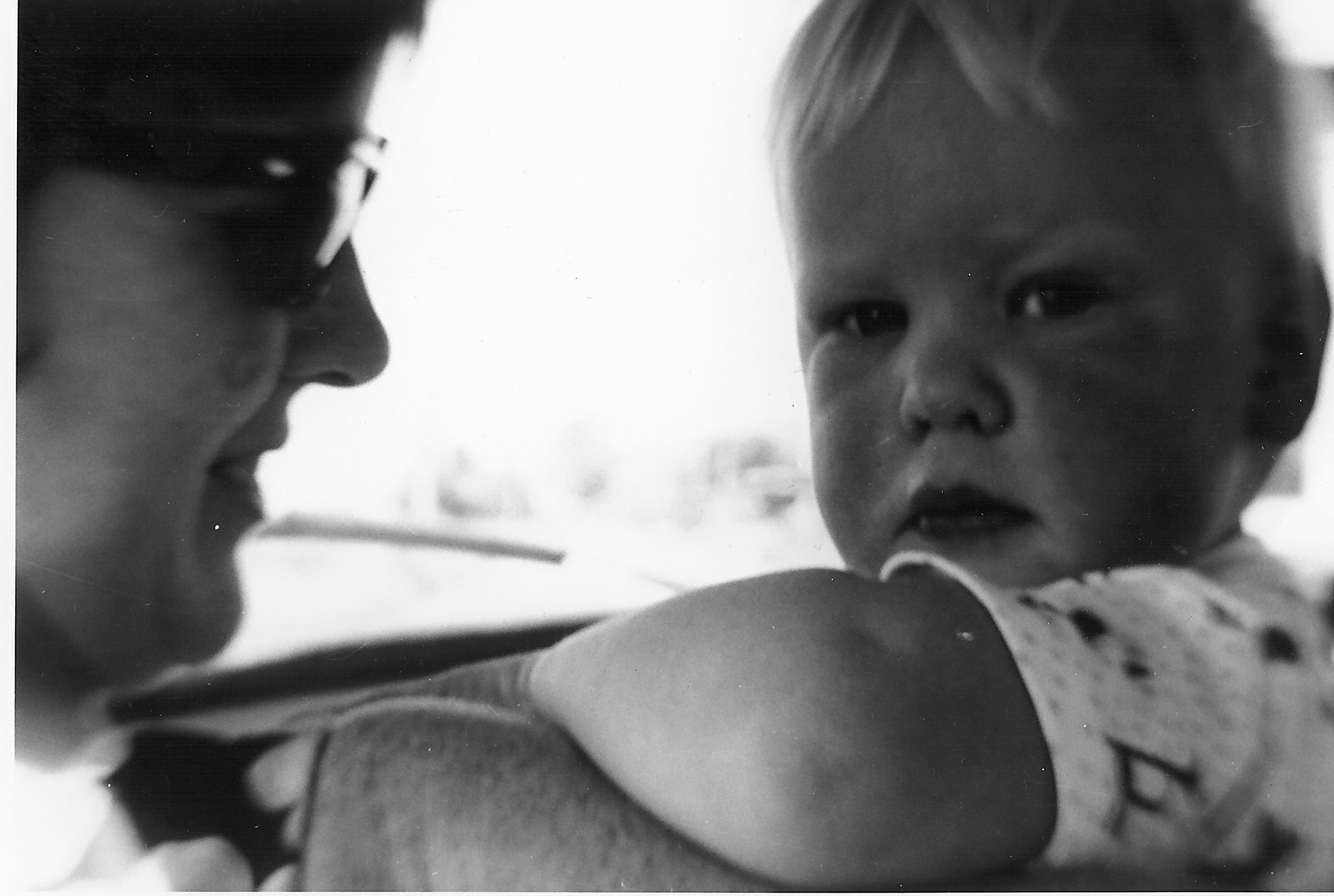 Mum and David at 20 months old