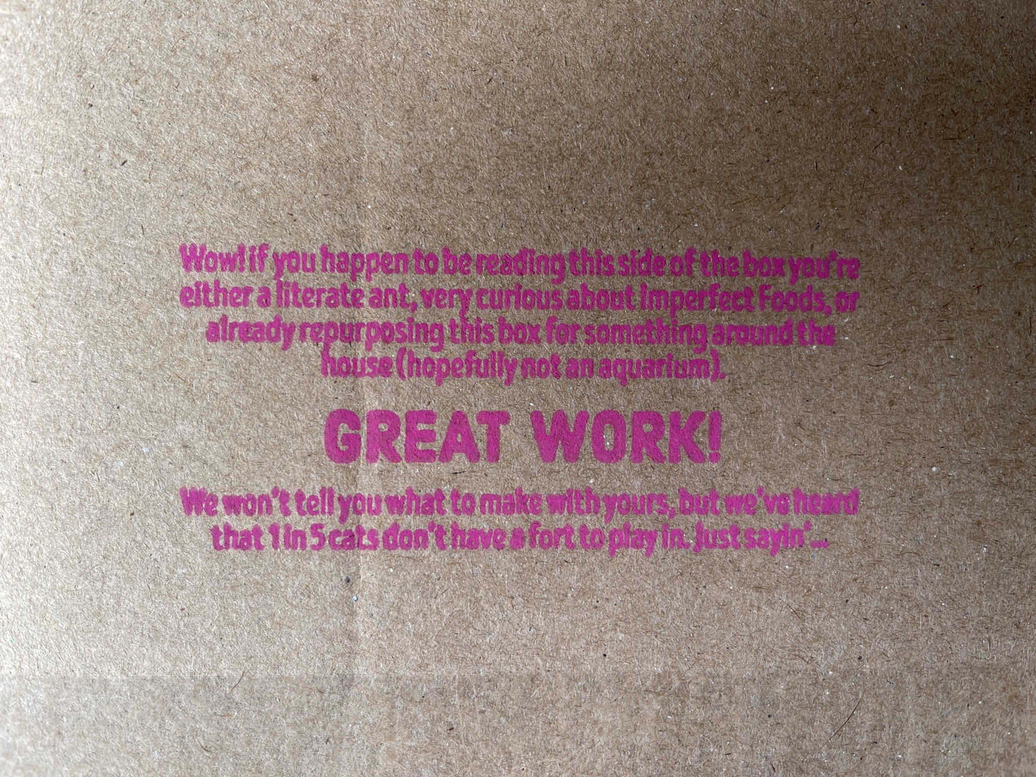 Imperfect Foods box