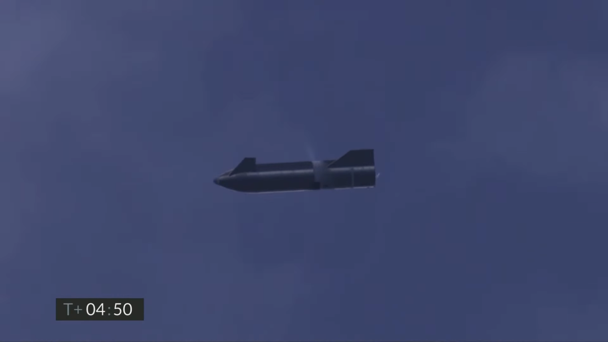 Descending rocket