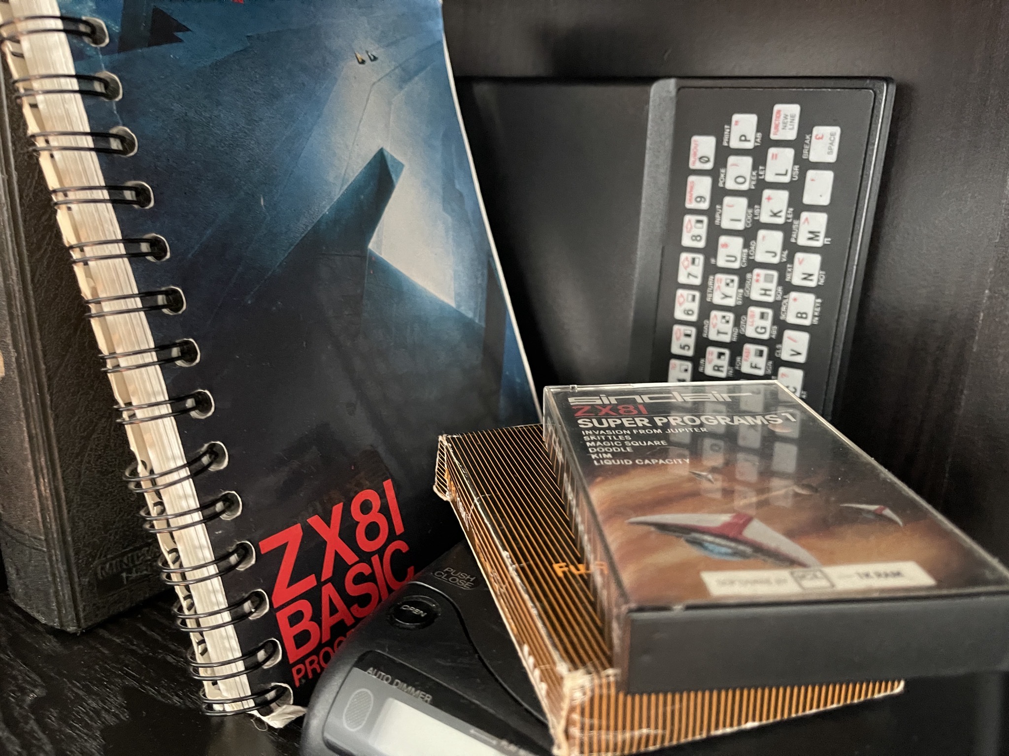ZX81, manual, cassette tapes