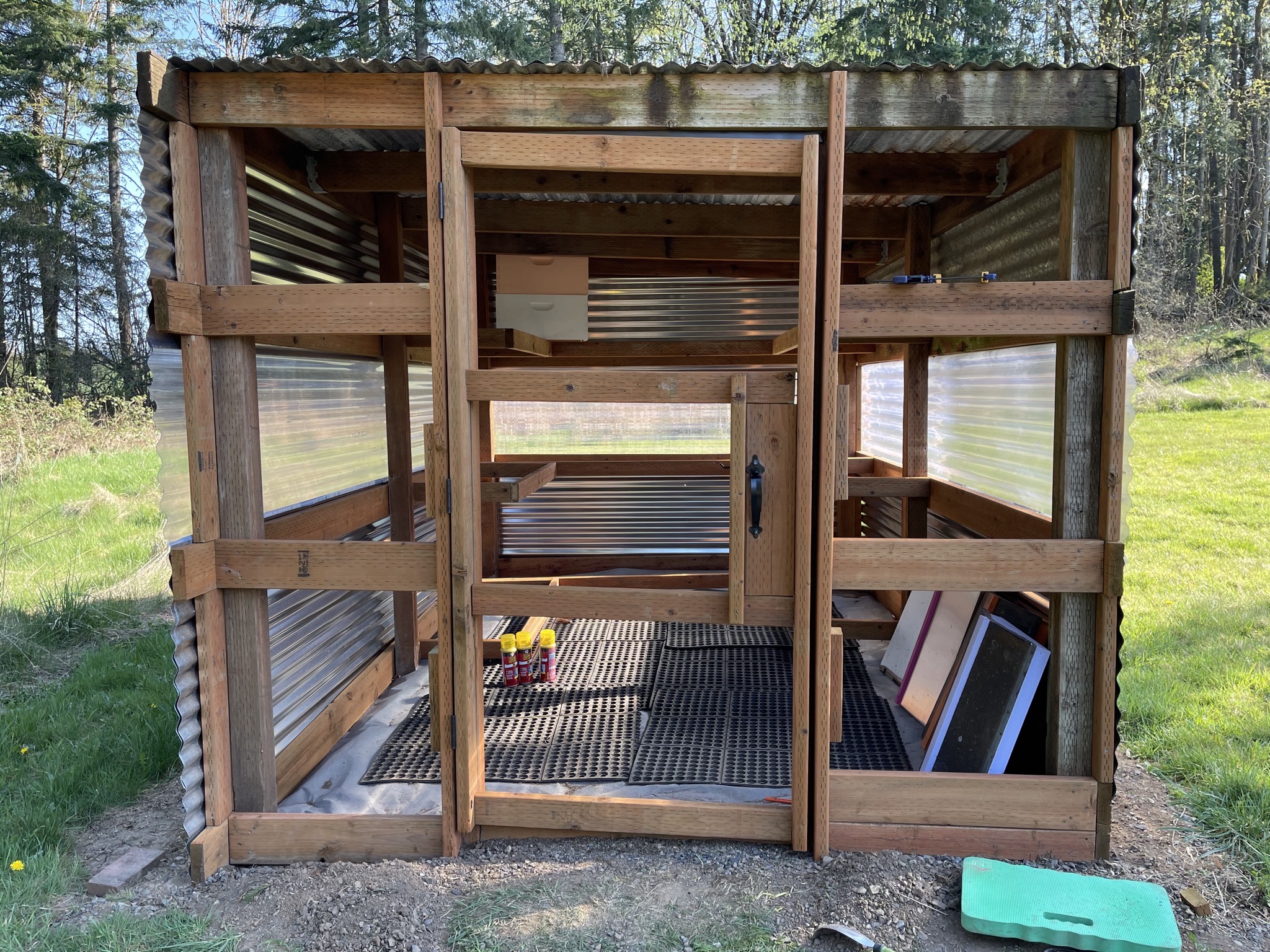 Bee shed door