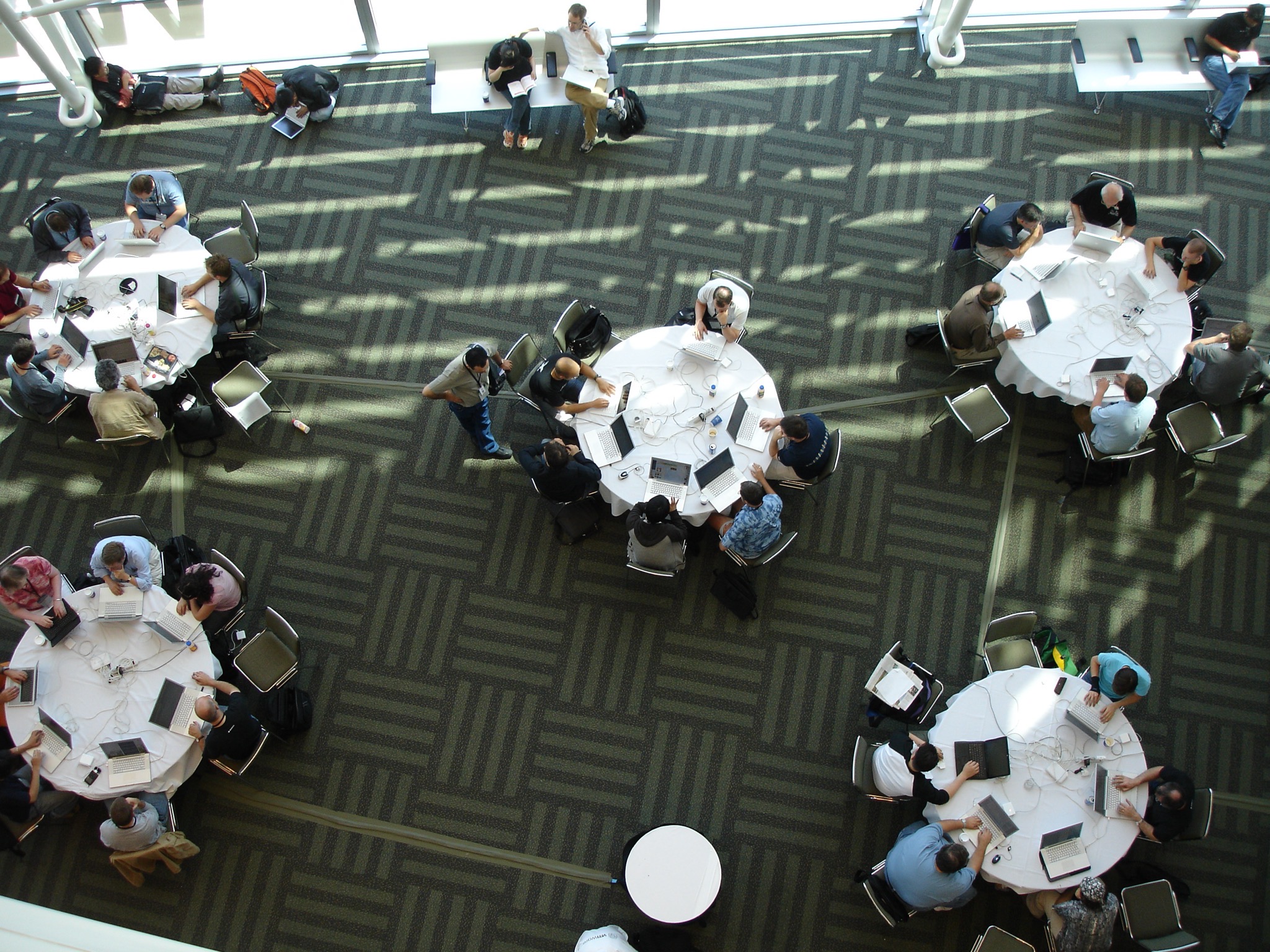 Charging station tables