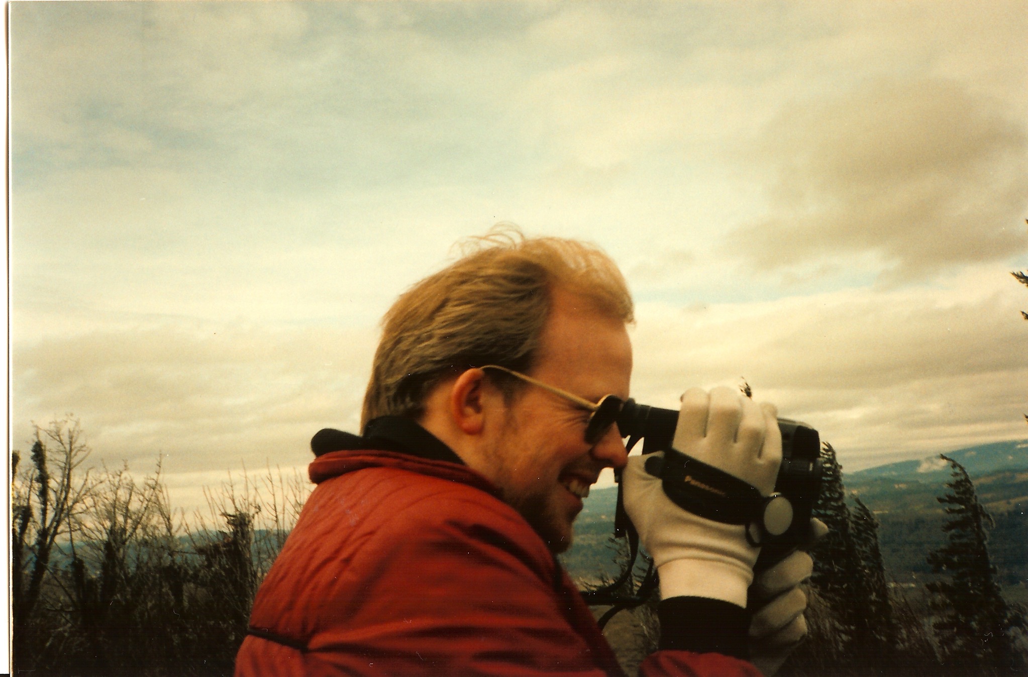 David with video camera