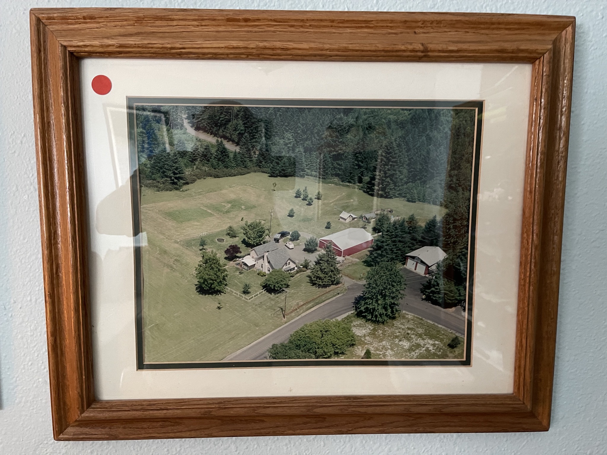 Aerial photo of our homestead from 2001