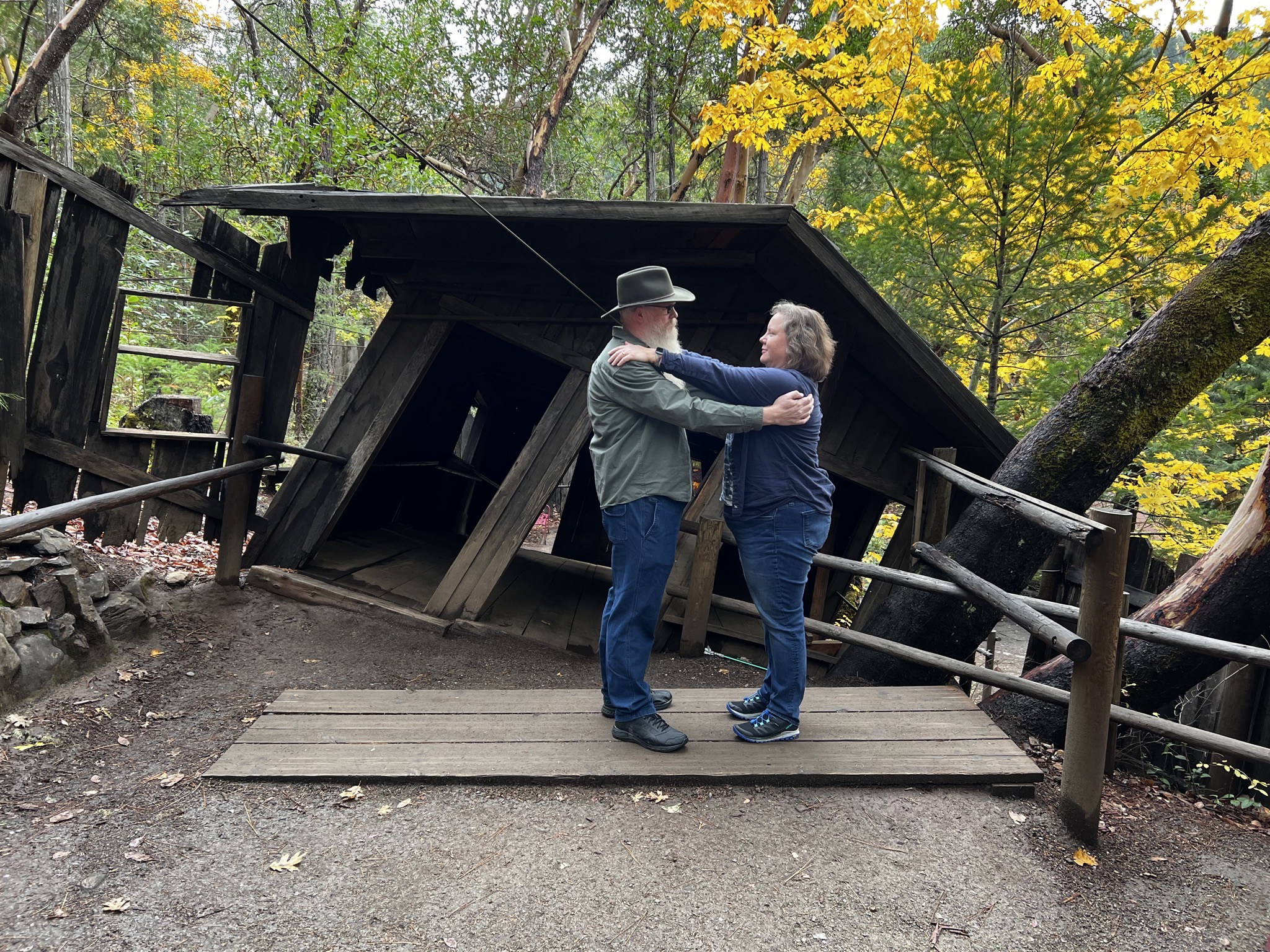 David and Jenn at the Oregon Vortex