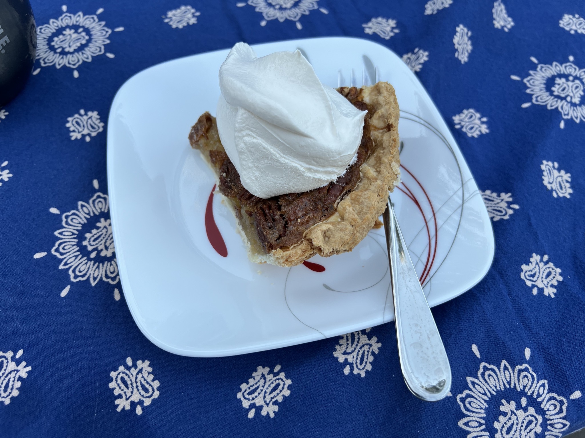 Pecan pie with Cool Whip