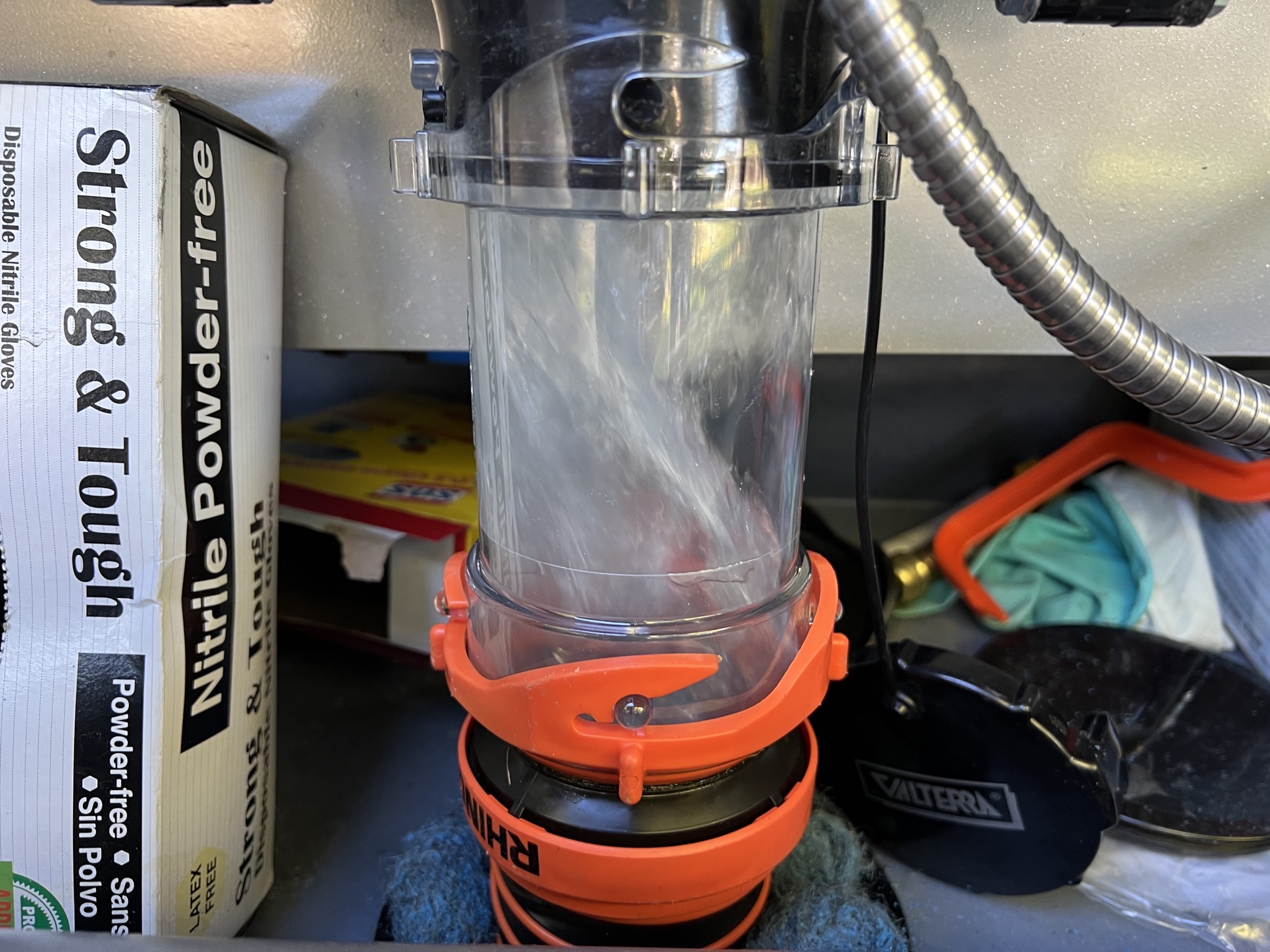 Clear sewer hose extension