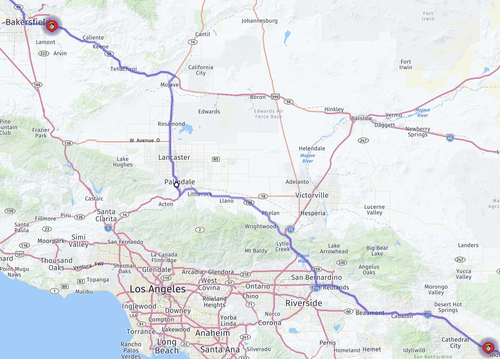 Map route