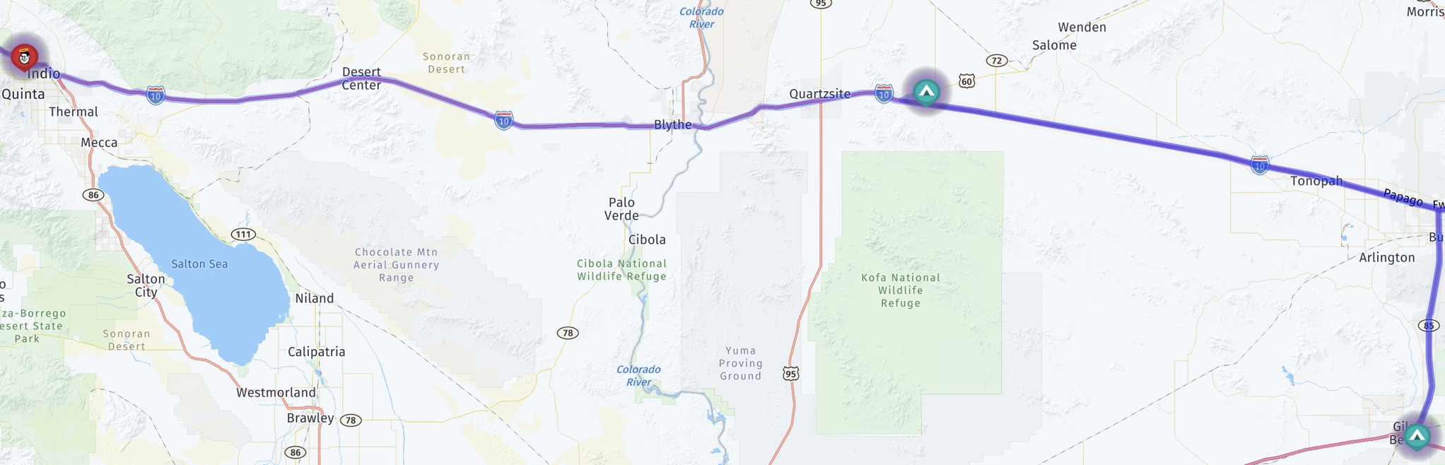 Map route