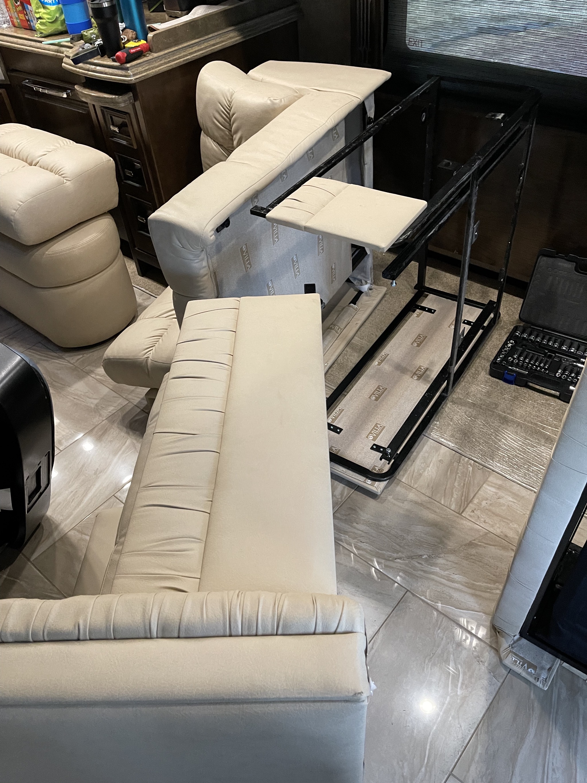 Removing couch