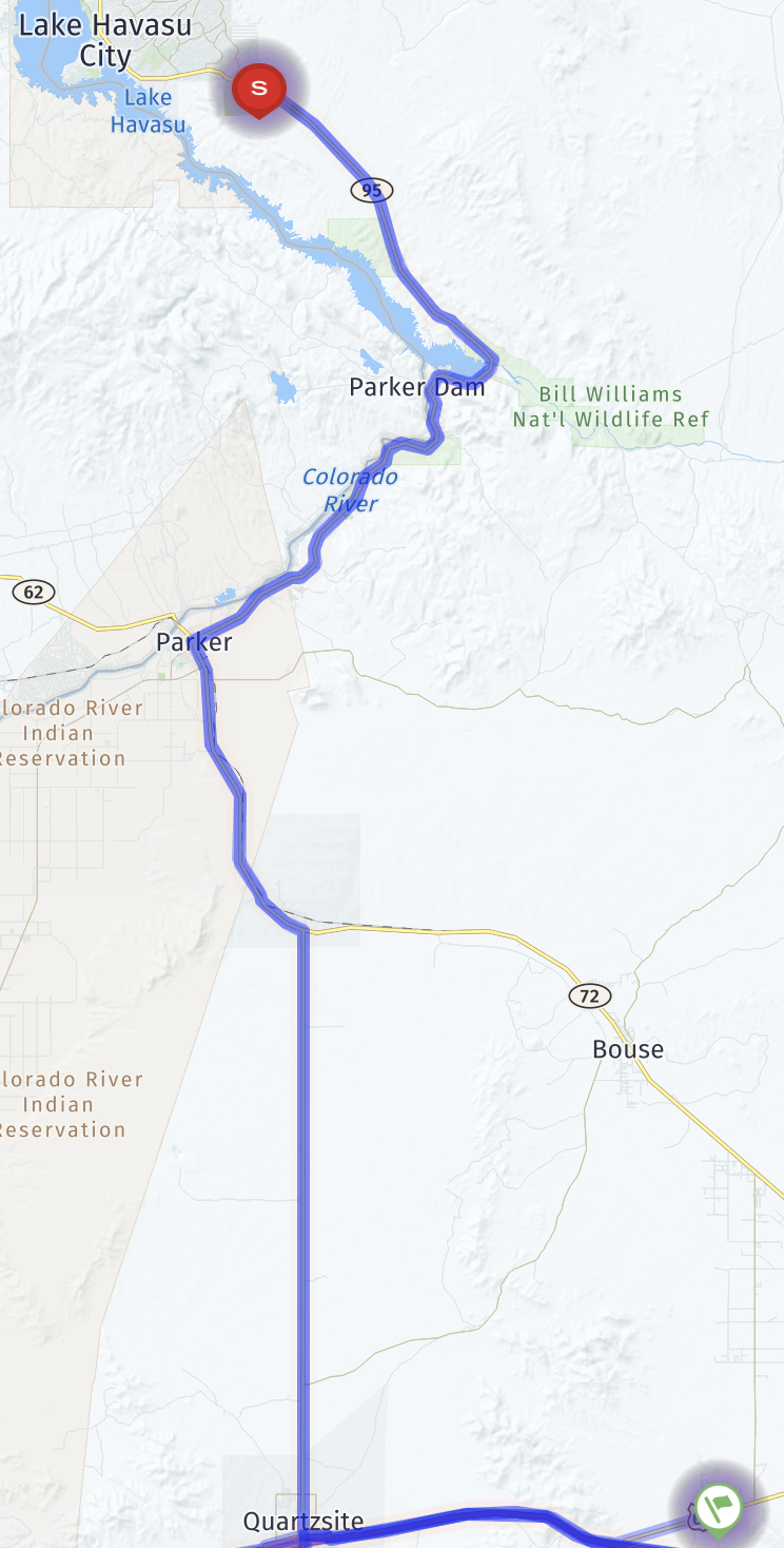 Map route