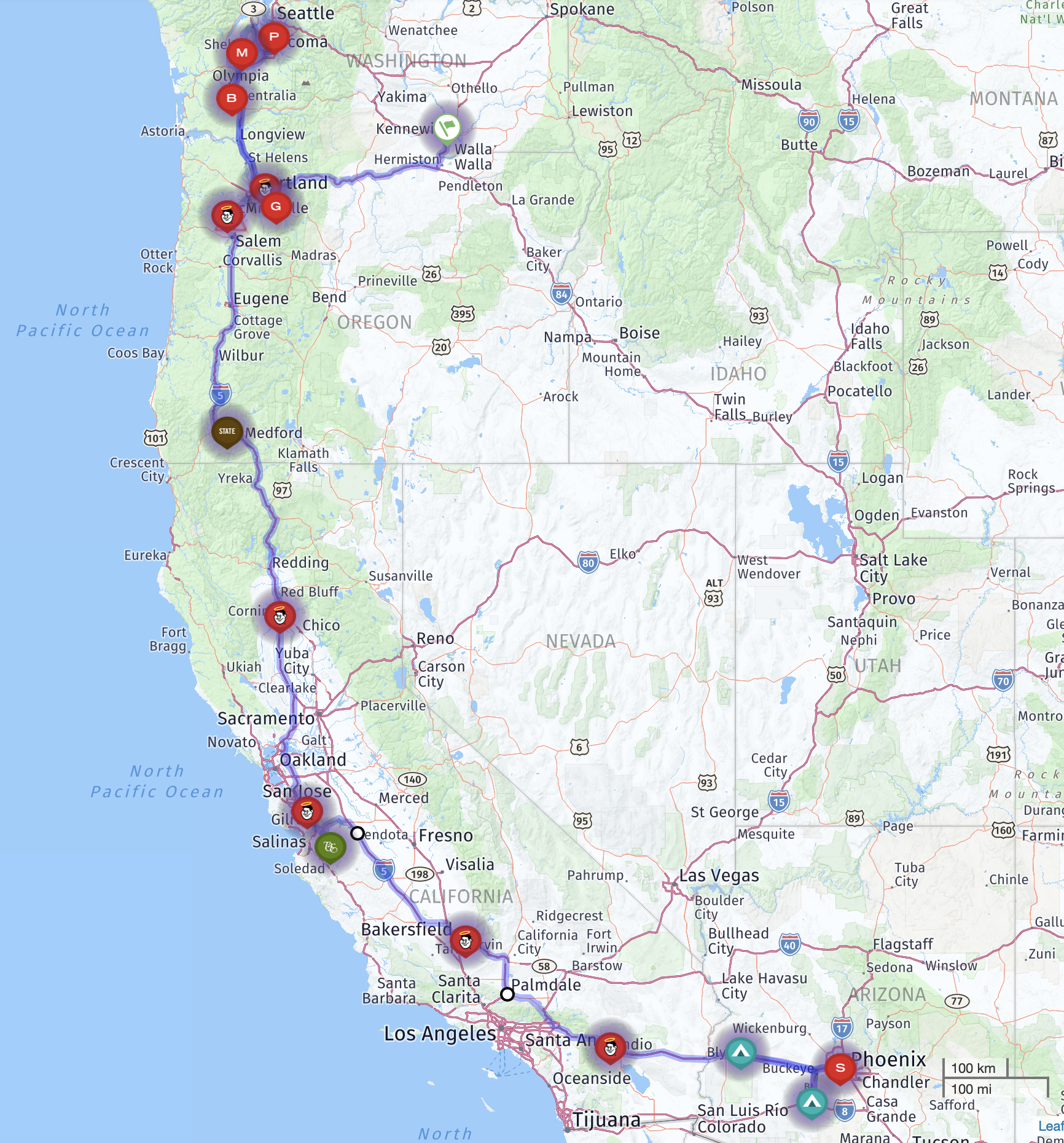 2021 route map