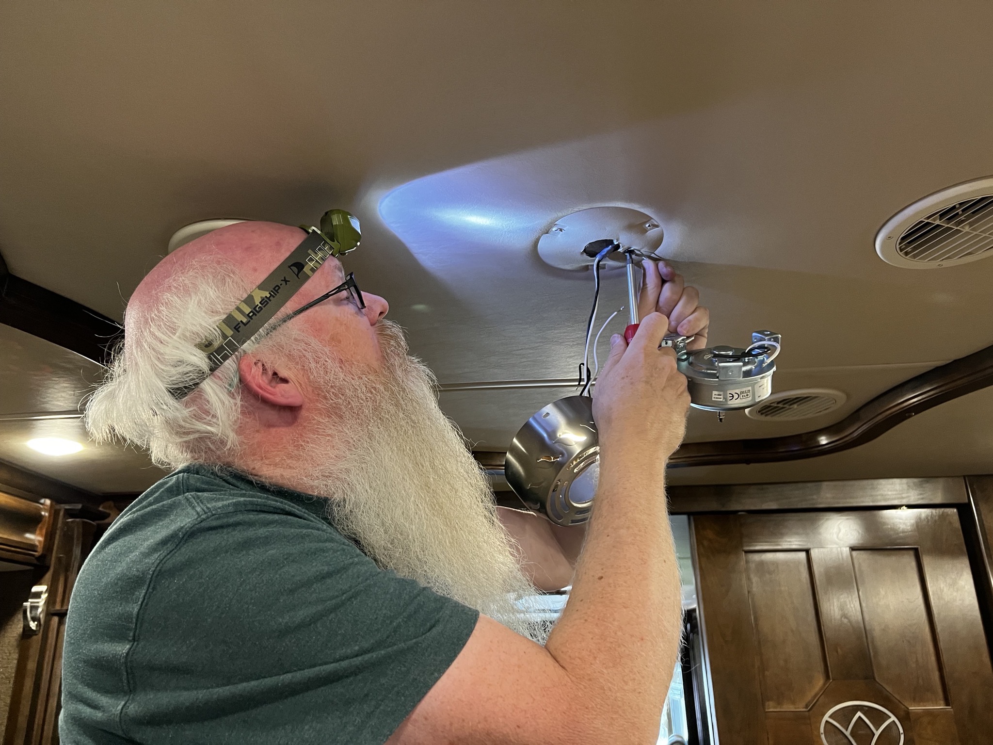 David with ceiling fan