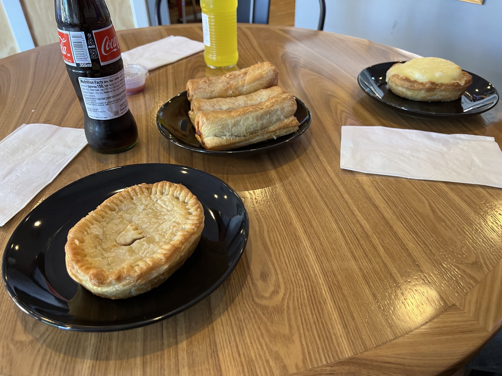 Pies and sausage rolls
