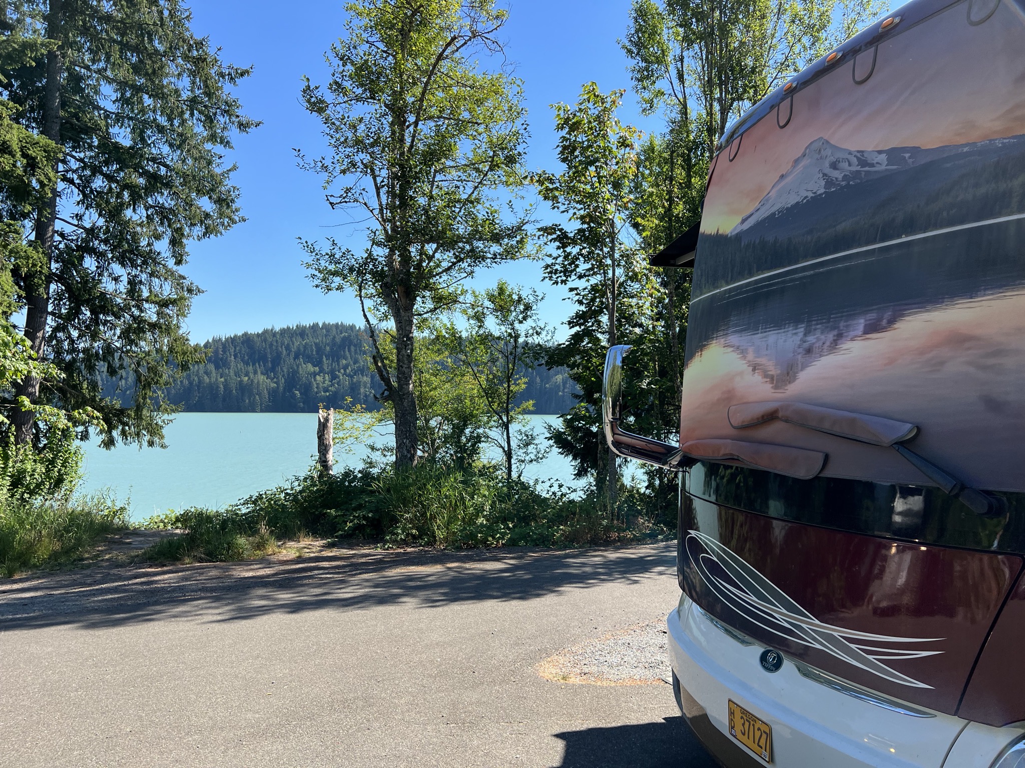 Lakeside campsite