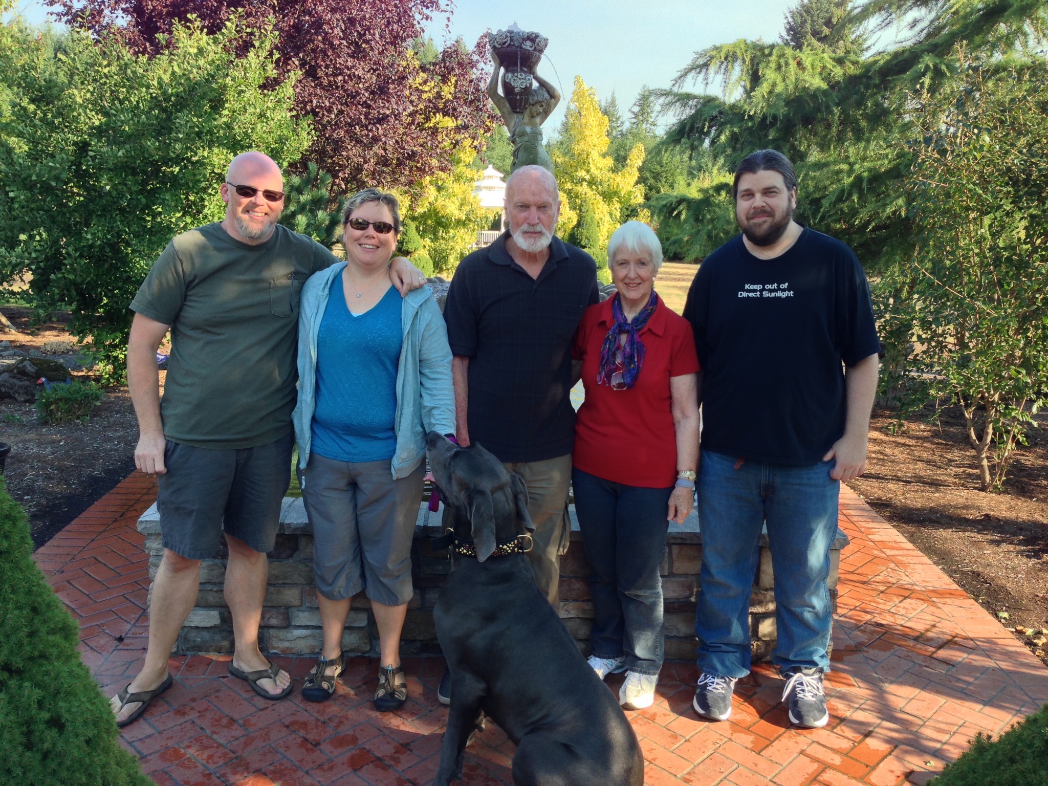 David, Jenn, Brian, Mum, Gavin, Rory