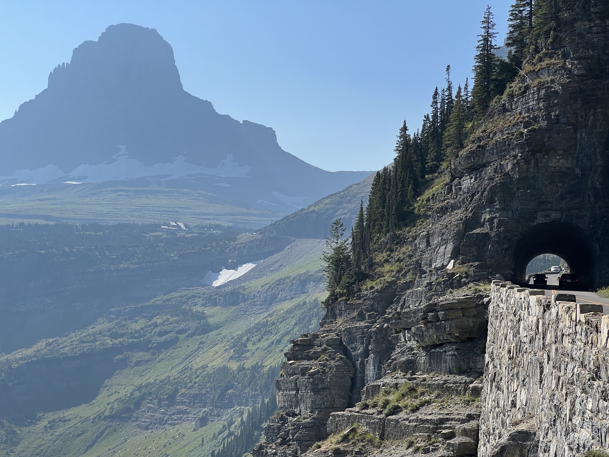 Glaciers and tunnel