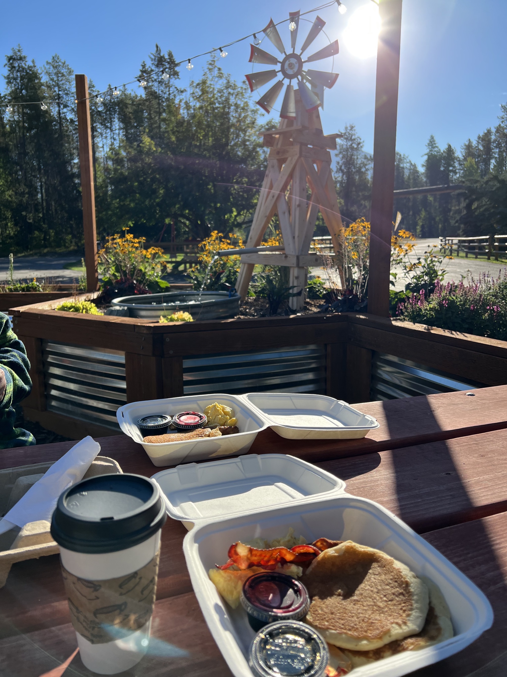 Breakfast from café