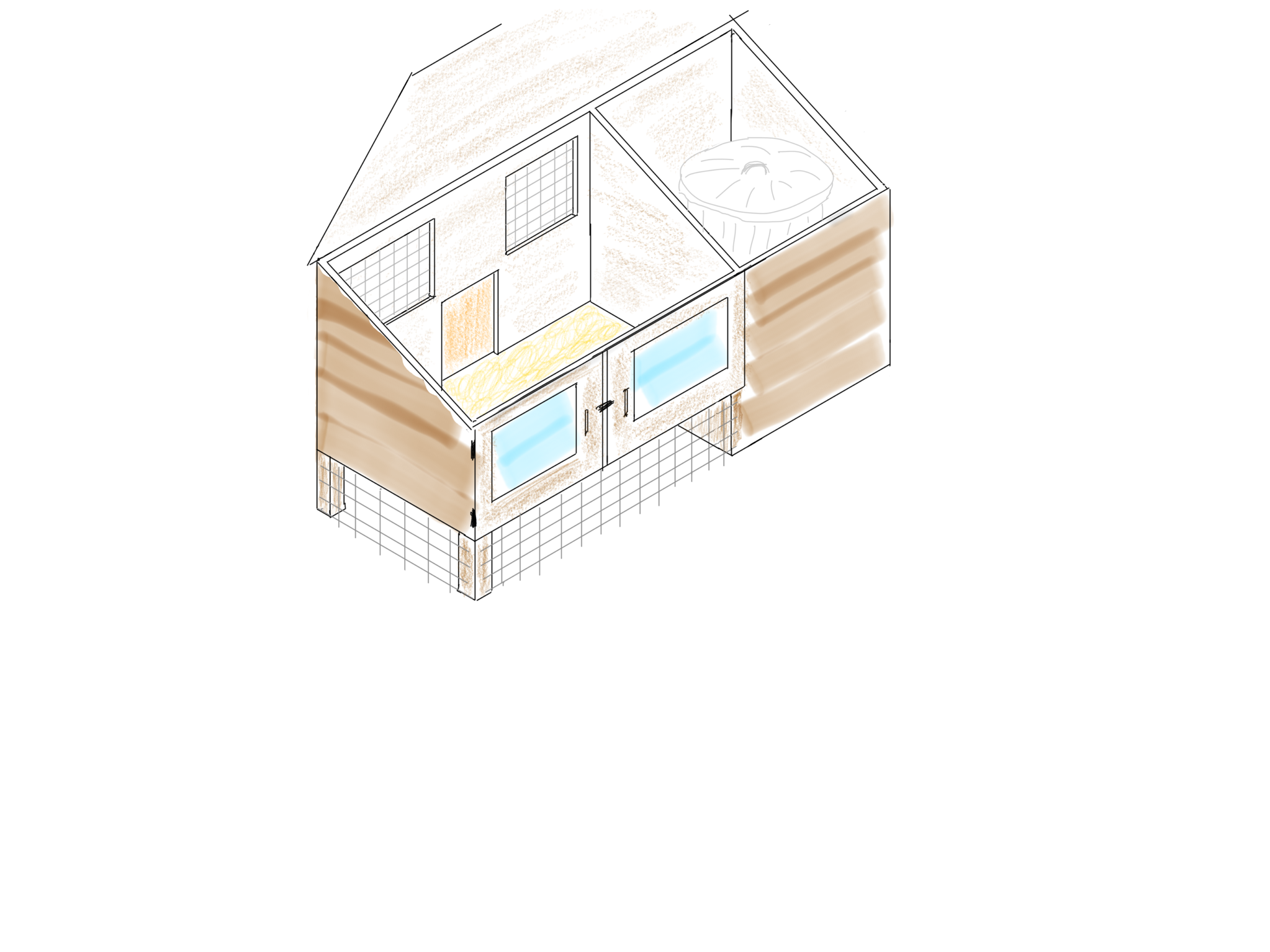 Chicken coop sketch