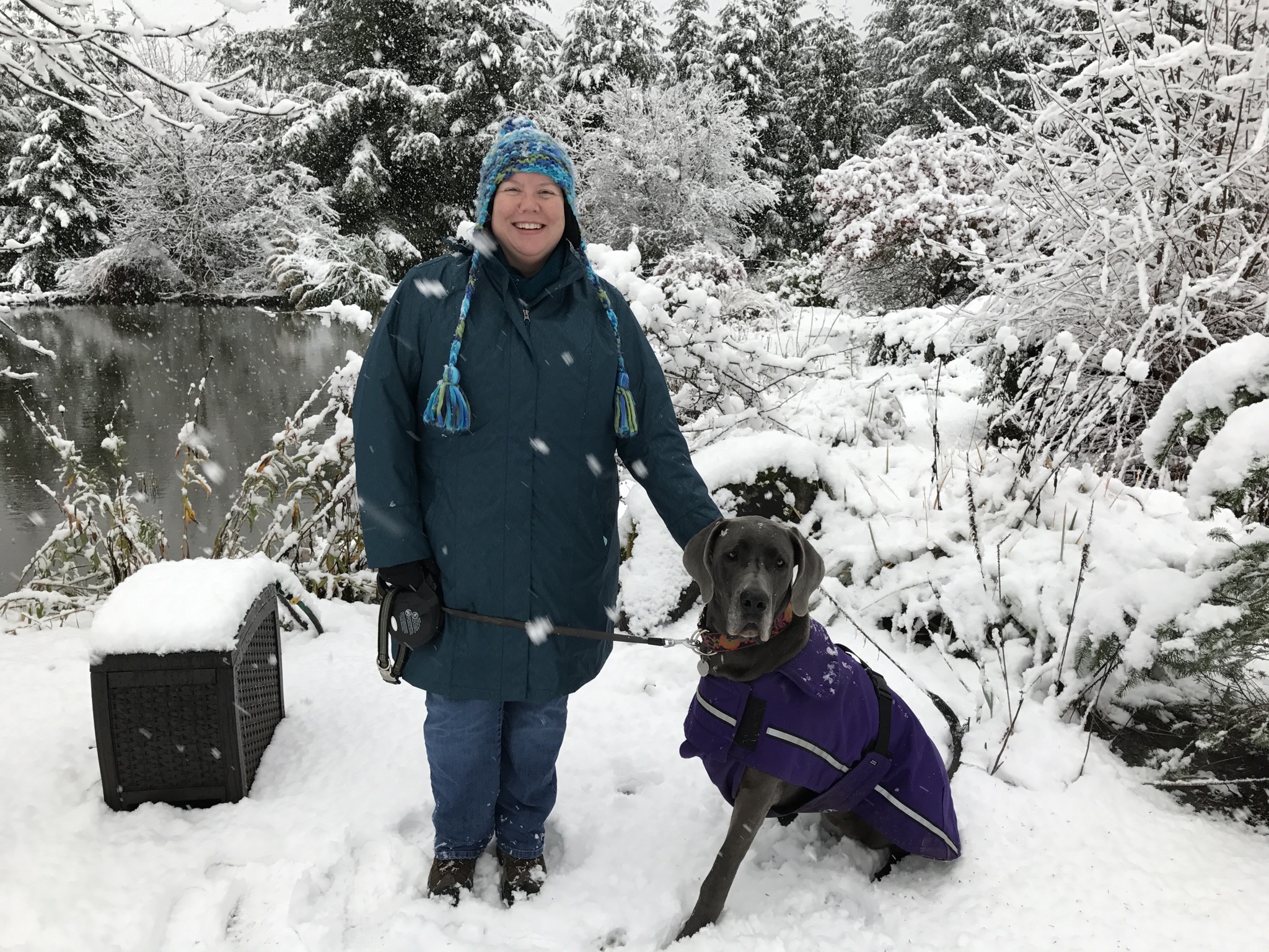 Jenn and Rory in snow