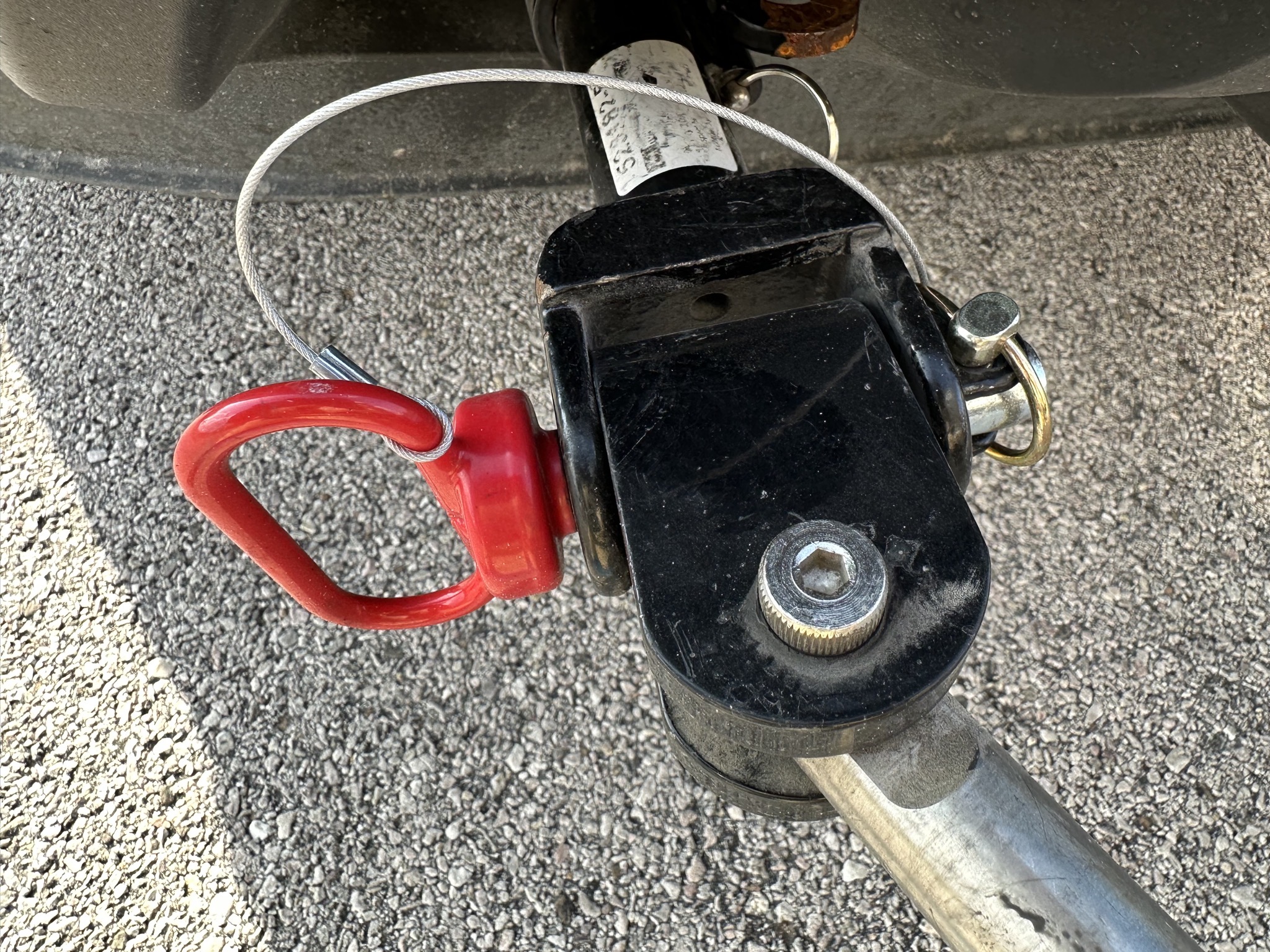 Tow bar pin