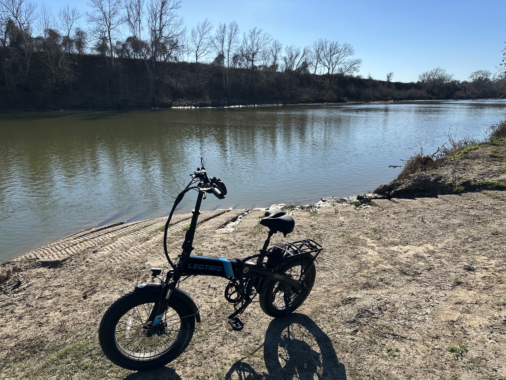 Bike by river