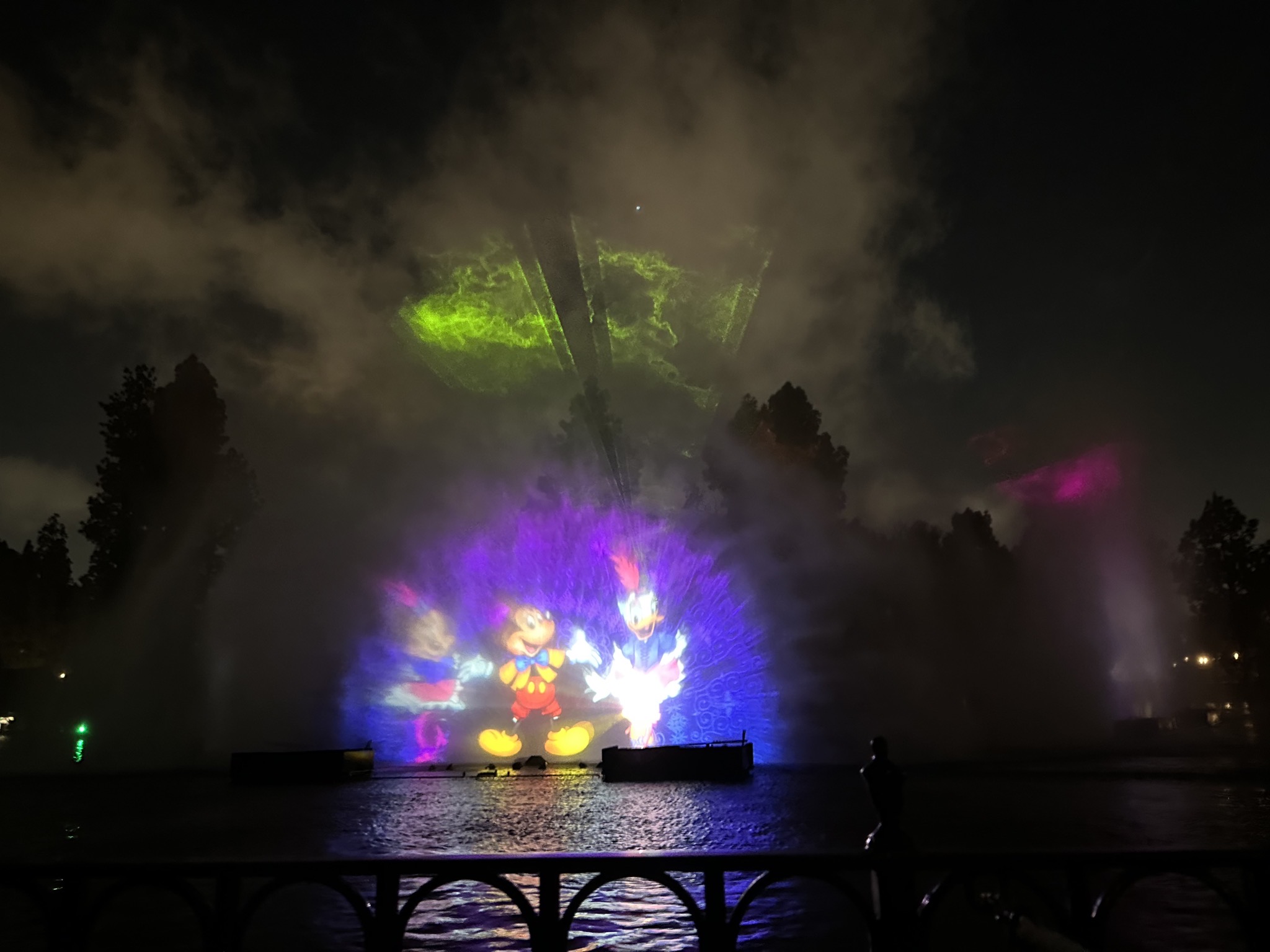 Projection on water
