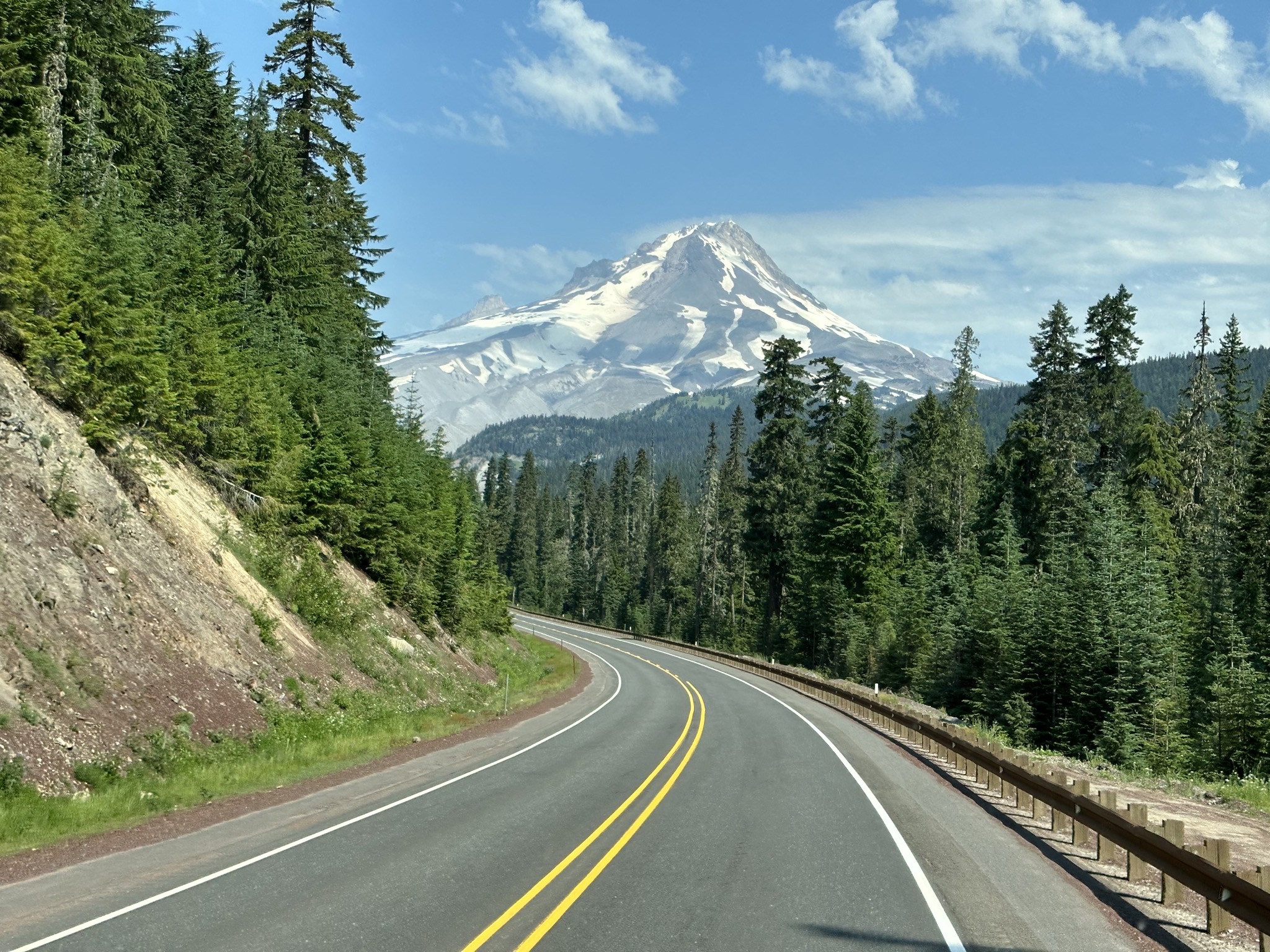 Mount Hood and highway