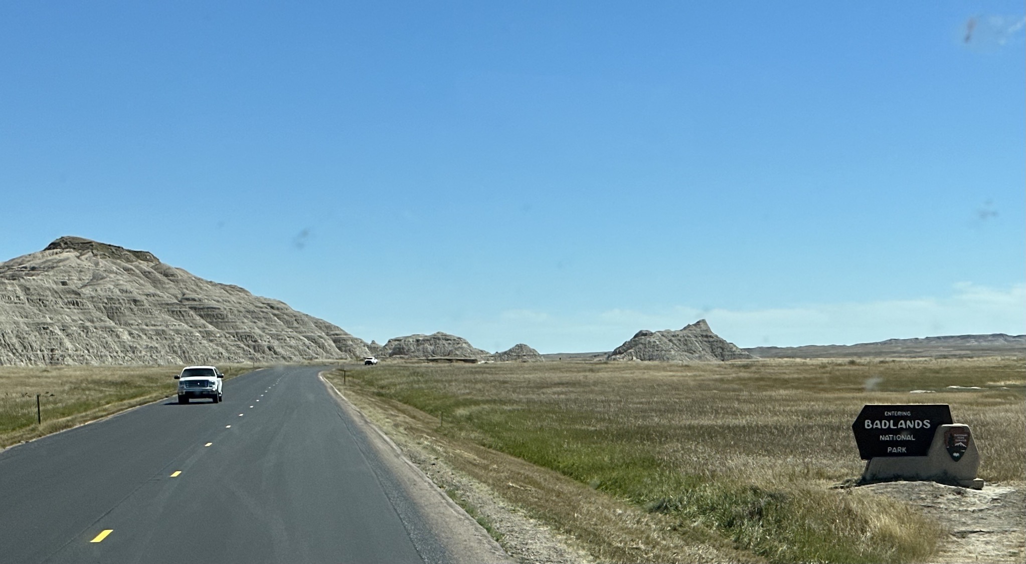Entering Badlands National Park