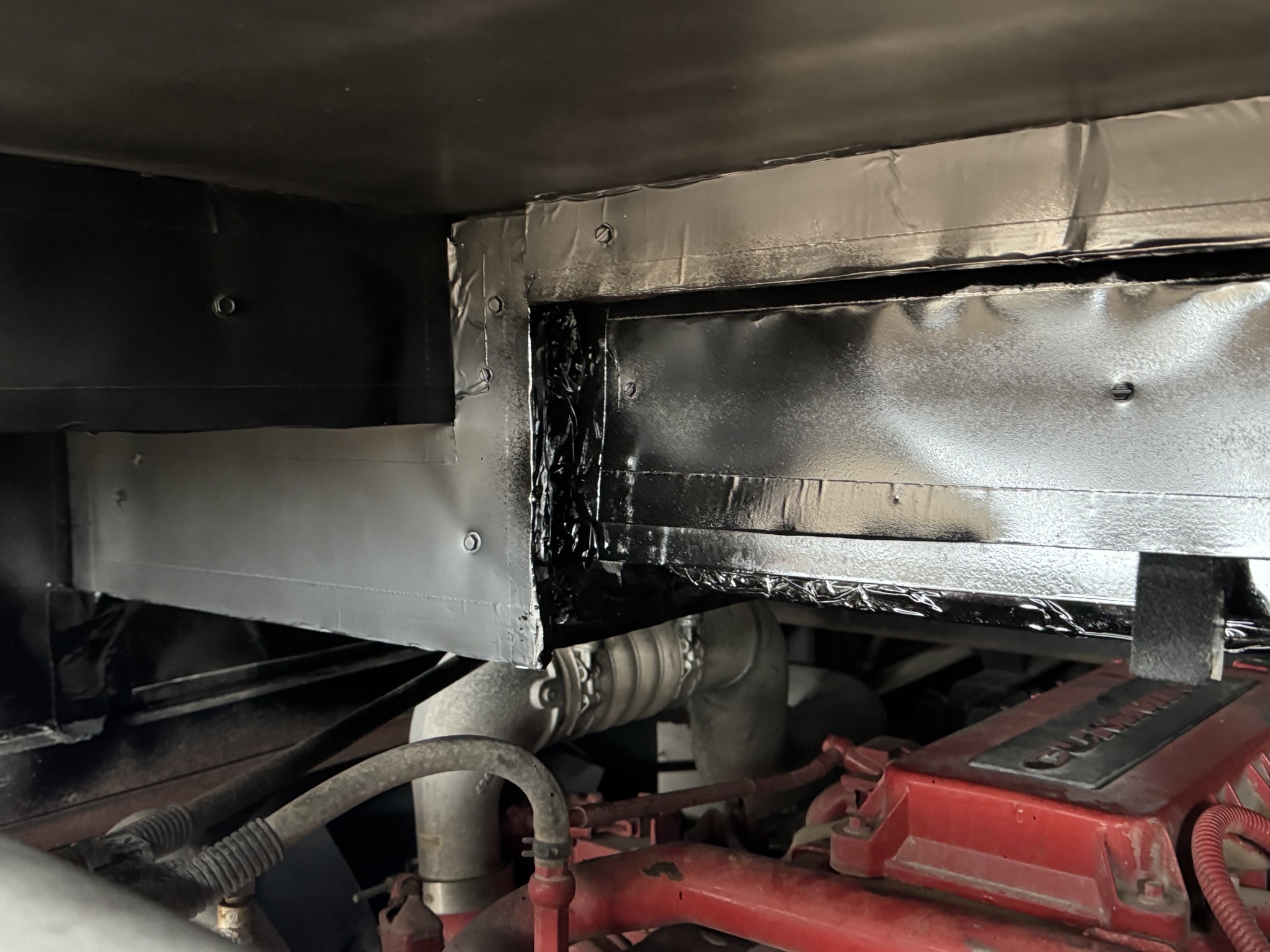 Engine compartment insulation