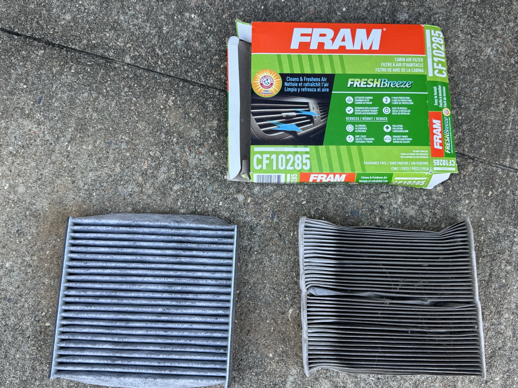 Cabin air filter replacement
