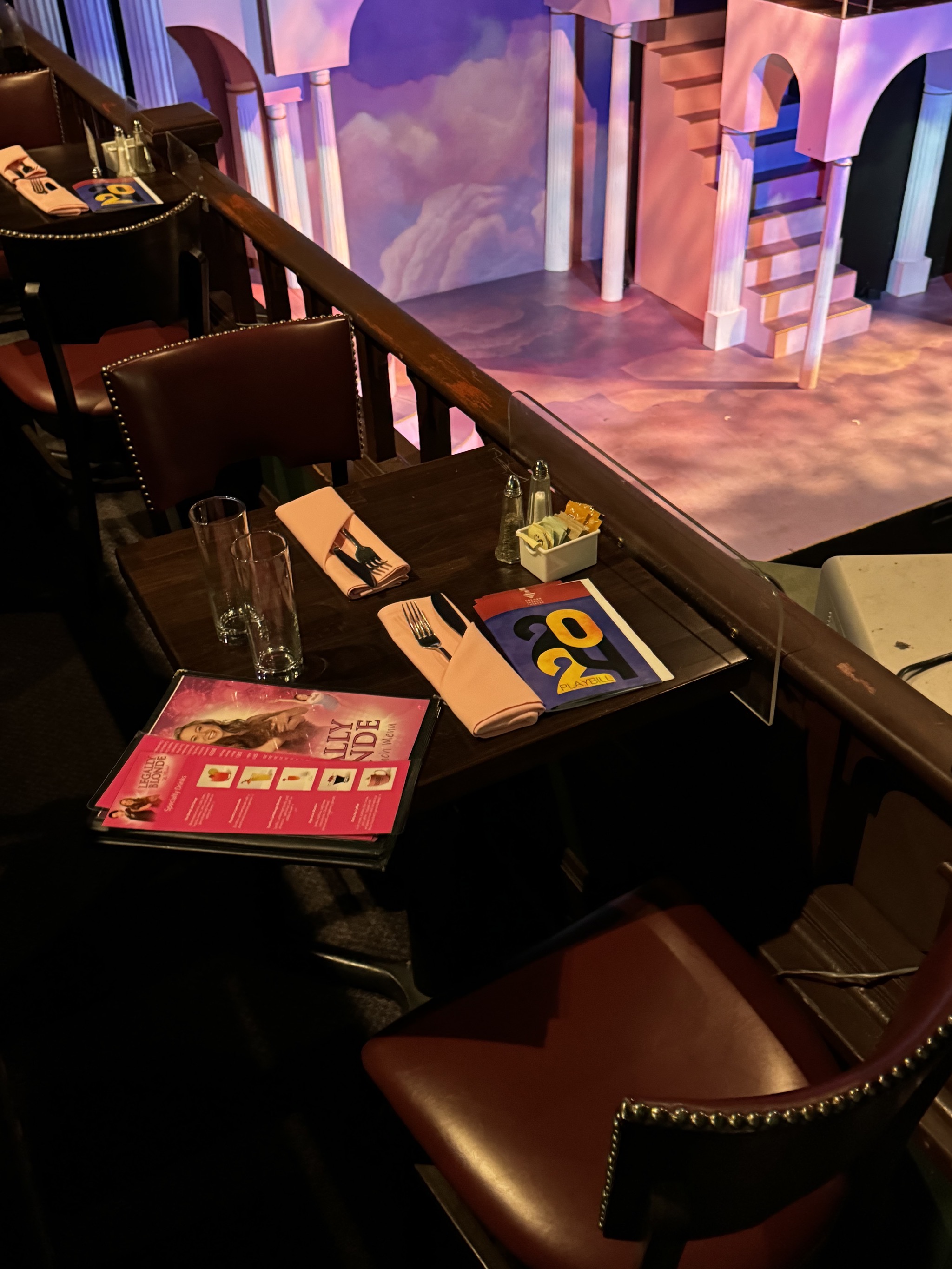 Our table at the cabaret
