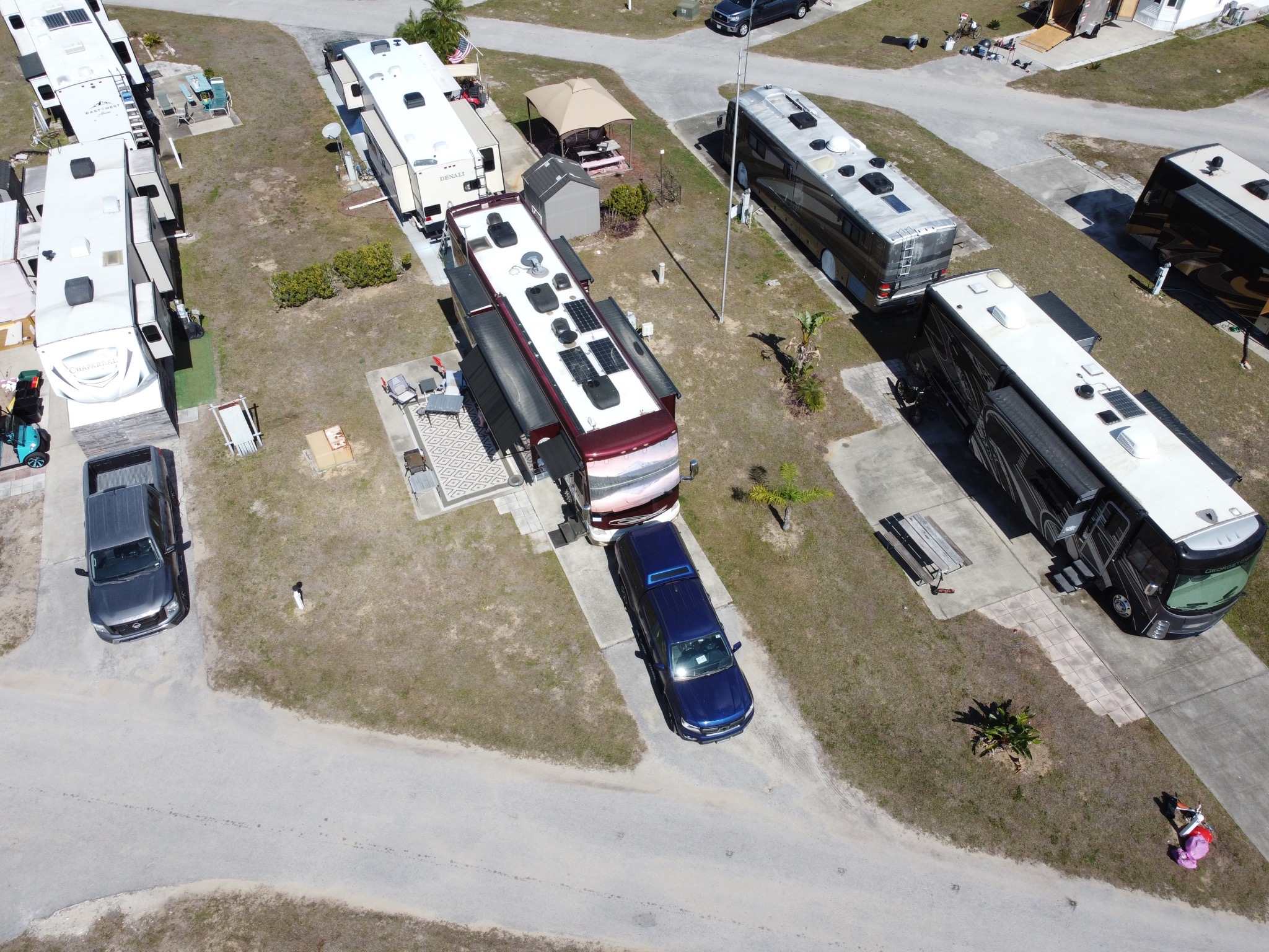 Aerial view of our site at TTO